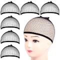 Miniatyrbilde 1 av 5: Mesh Parykkhette, 6 Stykker Hårnett for Blondefront Parykk Svart Netthette for Kvinner, Parykkhette for Blondefront Parykk (Mesh-Svart)