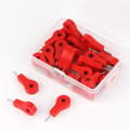 Creative Wooden Push Pins Decorative Map Tacks (Red Star, 300 Pcs)