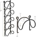 Miniatyrbild 3 av 5: Wall Mounted Curved Wine Rack for Kitchen Decor, Compatible with Various Brands, Set of 1 [JUN]