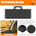 Miniatyrbild 4 av 5: Airfryer Silikonform, Rektangulär Silikonbehållare för Airfryer, Silikonform för Airfryer svart black medium size