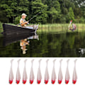 Miniatyrbillede 3 af 3: 10 stk. Fihshing Lokkemad Livagtige Bløde Lokkemad 3D Øjne Fiske Swimbait (Rød)
