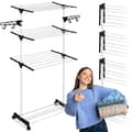 White foldable drying rack Delia, 15 meters drying length