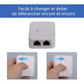 Miniatyrbild 3 av 5: 2-port Network Switch, RJ45, 2-port Network Switch Selector, 100m 2 in 1 or 1 input 2 outputs