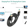 Miniatyrbilde 3 av 5: Videokabel DisPlayPort DP til DP 1.2 videokabel standardversjon 1.8M