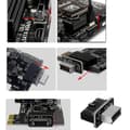 Miniatyrbillede 2 af 5: Højkvalitets USB-frontpaneladapter - Type-E Hun til USB 3.0 19 PIN Han Adapter Intern Vertikal Header Splitter