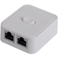 Miniatyrbild 1 av 5: 2-port Network Switch, RJ45, 2-port Network Switch Selector, 100m 2 in 1 or 1 input 2 outputs