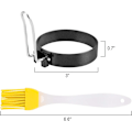 Miniatyrbillede 7 af 7: Æggering, ENLOY 4-pak rustfrit stål æggering med non-stick