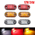 Miniatyrbillede 2 af 9: 10 stk. Advarselslys LED-diodelys Oval LED-sidemarkeringslampe Yellow