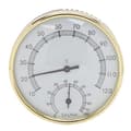 Sauna Thermometer Wall Mounted Clear Scale Physical Induction Stainless Steel Hygrometer