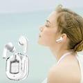 Miniatyrbillede 1 af 3: Krystal Ørepropper, Transparent Digital Display Trådløst Bluetooth Headset Bilateralt Stereo Bas Kobber