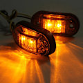 Miniatyrbillede 9 af 9: 10 stk. Advarselslys LED-diodelys Oval LED-sidemarkeringslampe Yellow