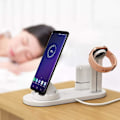 Pikkukuva 1 / 5: 4-in-1 latausasema, monilaitteinen langaton latausasema, 3-in-1 monilaitelaturi iPhone Samsung Airpods Iwatch - valkoinen