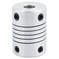 6mm til 8mm akselkobling 25mm længde 18mm diameter stepmotor kobling aluminiumslegering kobling til 3D-printer DIY-encoder CNC-maskine