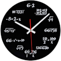 Miniatyrbild 1 av 3: Matematik Klocka Romersk Väggklocka Unik Väggklocka Matematisk Formel Klocka