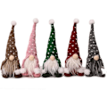 Miniatyrbillede 5 af 5: Julegnomer, håndlavede mini plysj julegnomer snemand Jule figurlegetøj Fødselsdagsgave til hjem juledekoration (rosa)