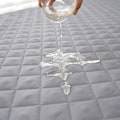 Miniatyrbillede 3 af 4: Easy-Going Vendbar Sofa Betræk til 3-Sæders Sofa med Skumstænger Elastiske Stropper til Kæledyr Kat (Sofa, Lysegrå/Lysegrå)