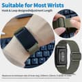 Miniatyrbillede 5 af 5: Til Whoop 4.0 fitness tracker elastisk polyester armbånd grå [DB] Multicolor Grey Multicolor Grey