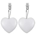 2 Pcs Touch Sensor Handbag Light Small Portable Lamp Heart Shaped Battery Powered Lamp Purse Light