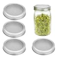 Garden Sprouting Lid 70mm 304 Stainless Steel Mason Jar Cap