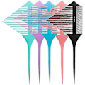 Miniatyrbild 2 av 5: Hair Highlighting Comb Portable Double Sided Pointed Tail Triangle Pick Comb