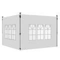 Waterproof Side Walls for Pavilion with Windows, 3x3/3x4 m, White