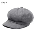 Åttekantede hatter Malerhatter Newsboy-caps Damebasker GRÅ 1 grå 1 grå 1 grey 1