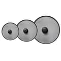 3 Pcs Kitchen Splatter Screen, Frying Pan Splatter Guard, Grease Splatter Protector, Mesh Oil Proof Pot Lid Black