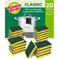Scotch-Brite Classic Heavy Duty Scouring Sponges, Durable Scourers for Kitchen Grease Removal, 20-pack
