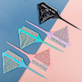 Miniatyrbild 3 av 5: Hair Highlighting Comb Portable Double Sided Pointed Tail Triangle Pick Comb