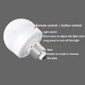Miniatyrbild 3 av 4: E26/E27 LED Bedside Night Light, 3-Color Dimmable Ice Globe Lamp, with Remote Control, Timer, Ideal for Table and Wall Mounting