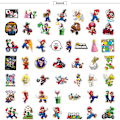 Miniatyrbillede 6 af 7: 100 stk. Super Mario-klistermærker til vandflasker OMario