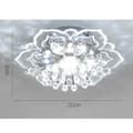 Modern 9W Crystal LED Ceiling Lamp for Hall in White White-B
