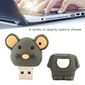 Miniatyrbillede 8 af 8: USB-nøgle med museform, bærbar stor lagerenhed til computer, bærbar, 32 GB