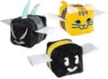 3 kpl Bee Swarm -pehmolelu, 18 cm Basic Bee, Tabby Bee ja Vicious Bee Deluxe -pehmolelu, sarjakuva-pelipehmolelu