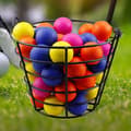 Miniatyrbillede 3 af 5: Praktisk golfboldholder med håndtag til opbevaring af op til 50 golfbolde