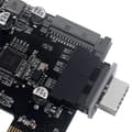 Miniatyrbilde 5 av 5: Høykvalitets USB-frontpaneladapter - Type-E hunn til USB 3.0 19 PIN hannadapter Intern Vertikal Header Splitter