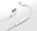 Miniatyrbilde 3 av 5: USB C til 3,5 mm lydadapter, Type C til 3,5 mm hodetelefonkontaktadapter