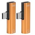 Miniatyrbild 2 av 5: 2-pack TypeC to 3.5mm Audio Cable Adapter with Charging