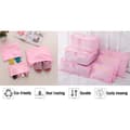 Miniatyrbild 4 av 5: Resväska Organizer Pack, 6-pack Resväska Packningskuber Set för Kläder Resväskor Organisation Förvaringsväskor Rosa