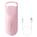 Heated Eyelash Curler - 10s Heating, 2-Level Temperature Heat-Sensitive Silicone Pad (Pink)