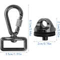 Miniatyrbild 4 av 5: Snabbkoppling för kamerarem, 3 set kameraremsskruvar för att ansluta SLR-kamera och axelrem, metallkameraremsskruvadapter