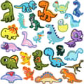 26 Pieces Dinosaur Iron-on Embroidered Patches for Sewing