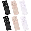 Miniatyrbilde 1 av 4: 6 stk. Myke og Komfortable Elastiske BH-Forlengere, BH-Forlengelsesstropp med 2 Kroker og 3 Rader, Dame-BH-Forlenger, BH-Bånd