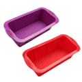 2-pack Silikon Rektangulär Toastform Kakform