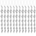 Miniatyrbild 1 av 5: INF Spiralformad reflekterande fågelskrämma 10-pack Silver Silver 30 cm