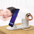 Pikkukuva 3 / 5: 4-in-1 latausasema, monilaitteinen langaton latausasema, 3-in-1 monilaitelaturi iPhone Samsung Airpods Iwatch - valkoinen
