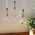 Miniatyrbilde 4 av 5: TG 2 stk krystallglasskule prisme for lysekrone hagevindu style2