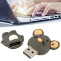 Miniatyrbillede 3 af 8: USB-nøgle med museform, bærbar stor lagerenhed til computer, bærbar, 32 GB