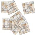 15 stk selvklebende fliser 10 x 10 cm mosaikkstil, A