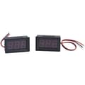 3-tråds DC digital display voltmeter display 0,56 \" LED digital extern displaymodul DC 0-99,9V (2-pack, blå)
